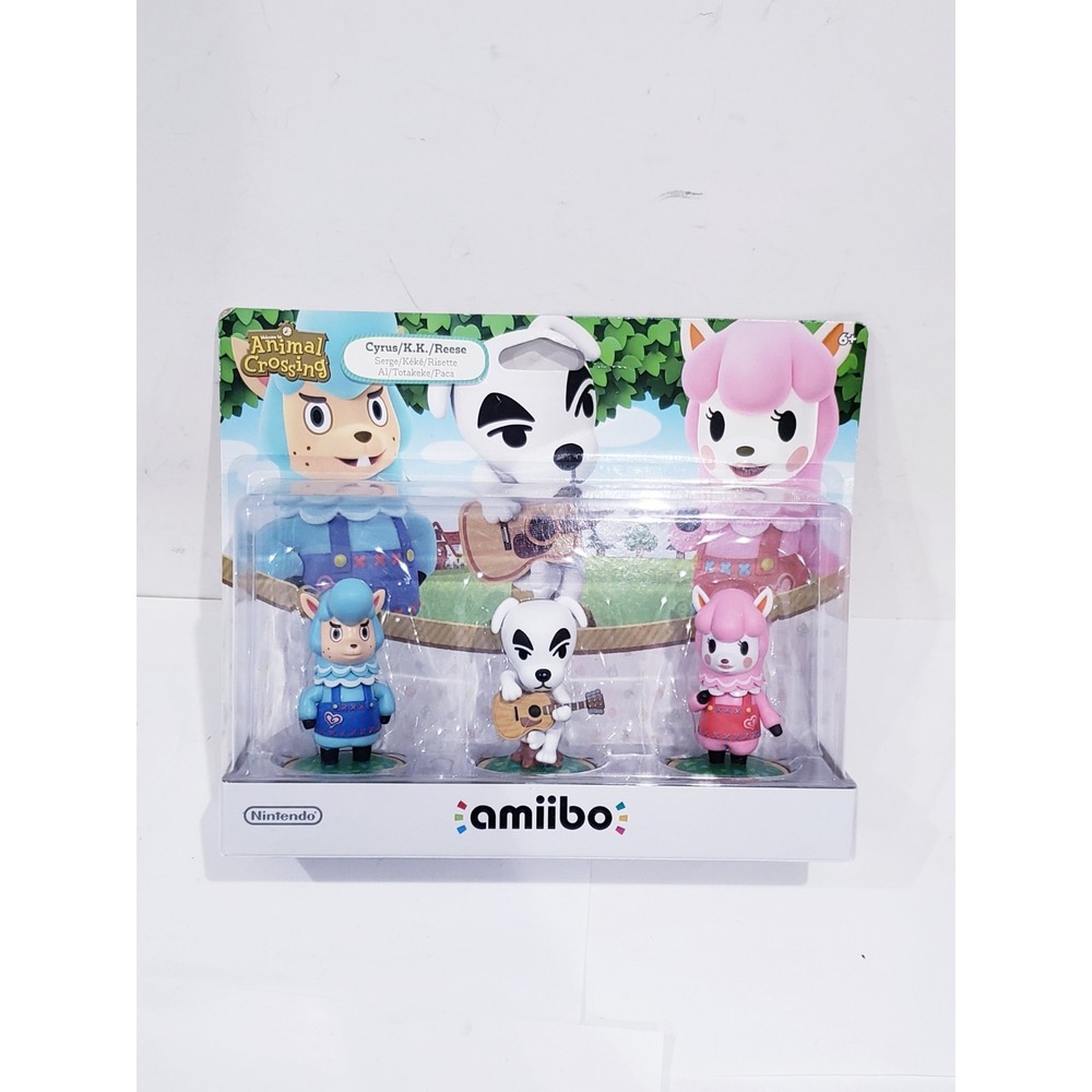 Nintendo Animal Crossing Amiibo 3-Pack Cyrus KK Reese - New Sealed